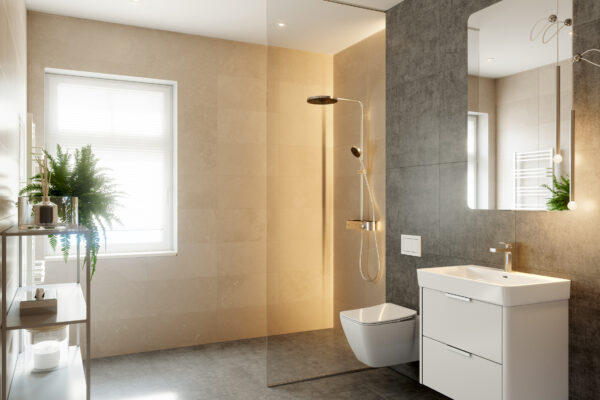 Interieurdesign und Architekturvisualisierung für ein Mehrfamilienhaus zur Unterstützung bei der Vermarktung in Rheine, Münsterland